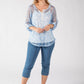 Polka Dot Mesh Blouse
