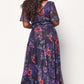 Isabelle Curve+ Float Sleeve Maxi Dress