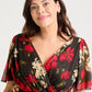 Isabelle Curve+ Float Sleeve Maxi Dress