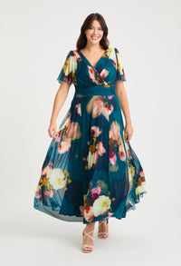 Isabelle Curve+ Float Sleeve Maxi Dress