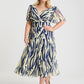Victoria Angel Sleeve Mesh Midi Curve+ Dress