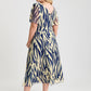 Victoria Angel Sleeve Mesh Midi Curve+ Dress