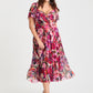 Liz Bolero Wrap Bodice Curve+ Midi Dress