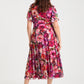 Liz Bolero Wrap Bodice Curve+ Midi Dress