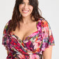 Liz Bolero Wrap Bodice Curve+ Midi Dress