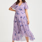 Tilly Angel Sleeve Sweetheart Curve+ Dress