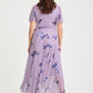 Tilly Angel Sleeve Sweetheart Curve+ Dress