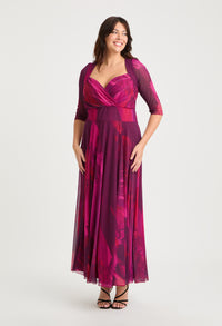 Elisabeth Bolero Wrap Curve+ Maxi Dress