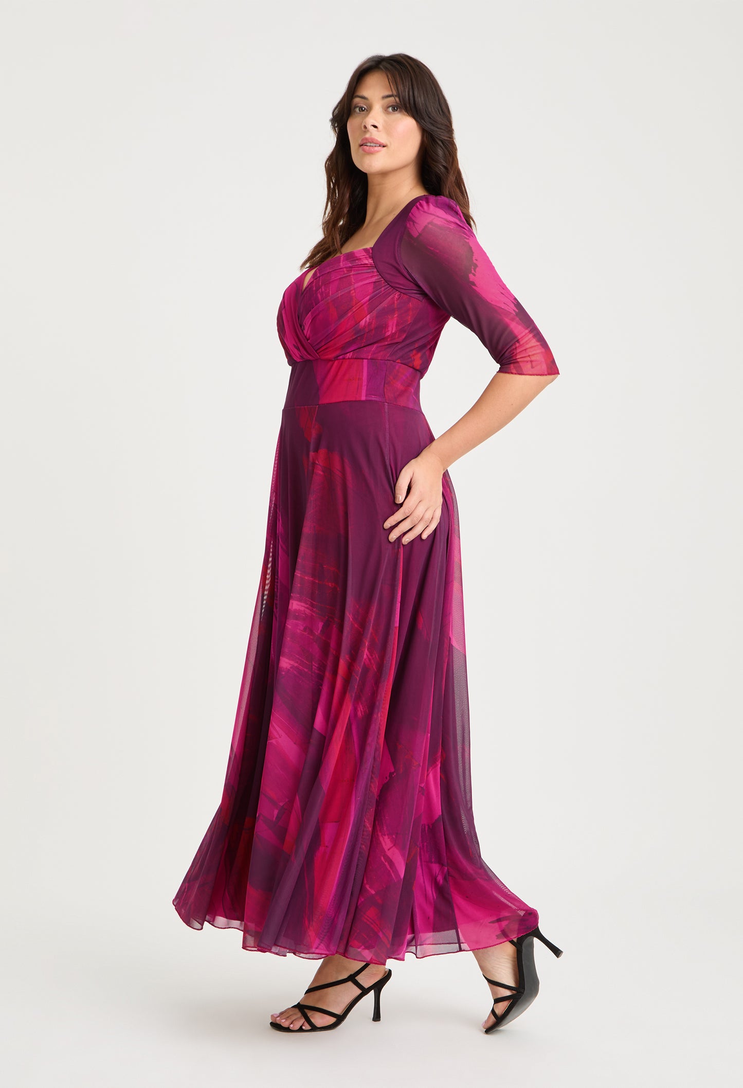Elisabeth Bolero Wrap Curve+ Maxi Dress