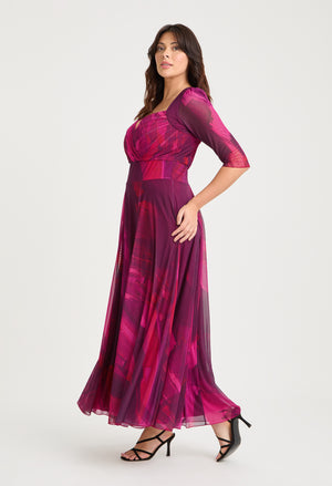 Elisabeth Bolero Wrap Curve+ Maxi Dress