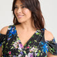 Jasmine Cold Shoulder Curve+ Maxi Dress