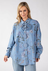 Floral Denim Shirt