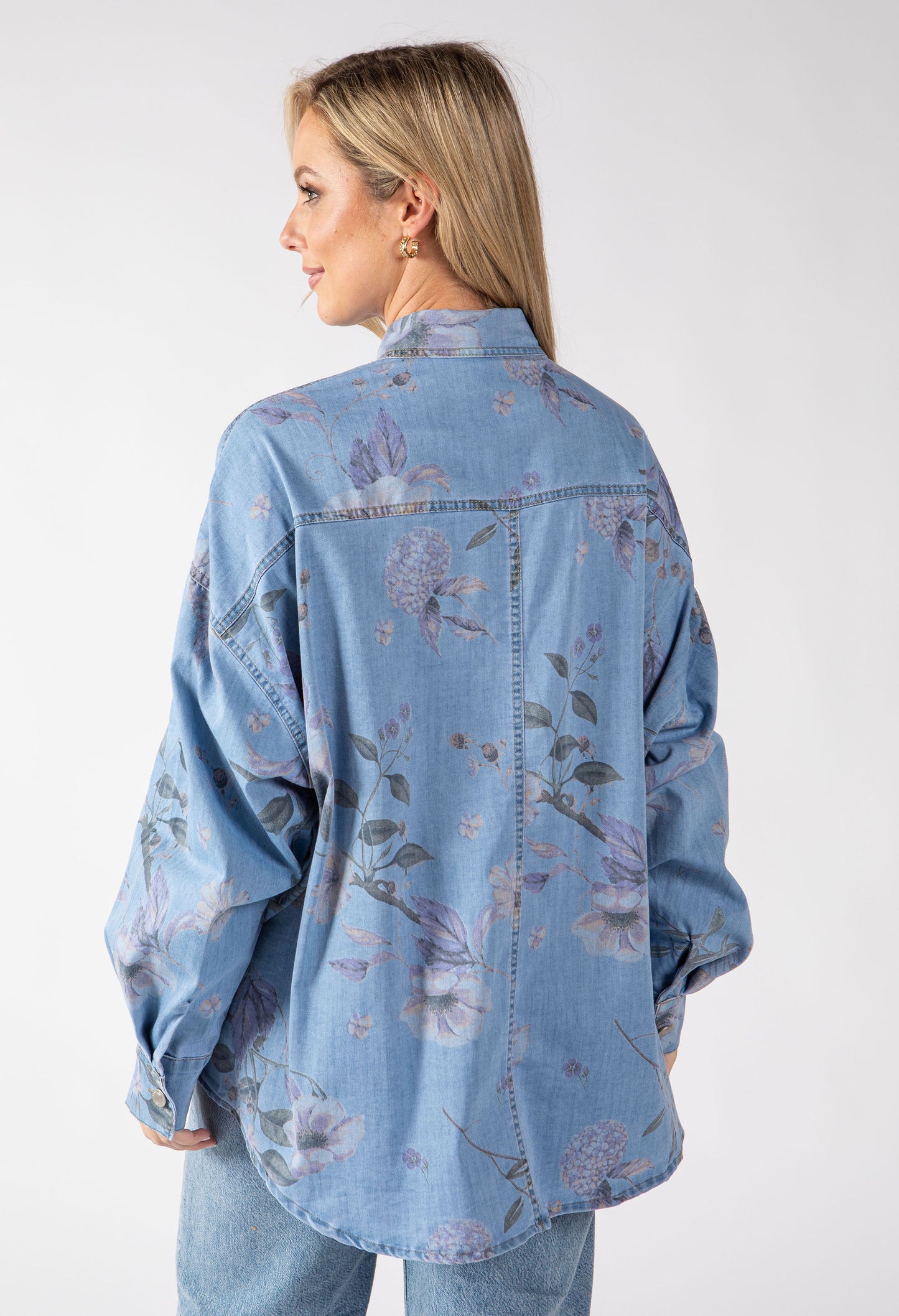 Floral Denim Shirt