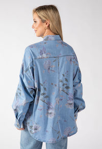 Floral Denim Shirt