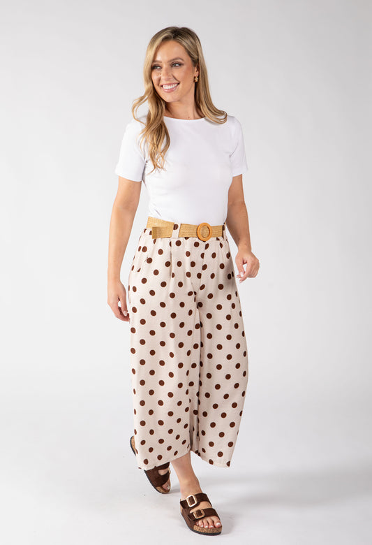 Polka Dot Culotte Trousers