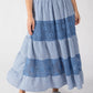 Gingham & Lace Midi Skirt
