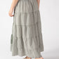 Gingham & Lace Midi Skirt