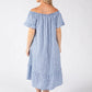 Off the Shoulder Gingham Dress
