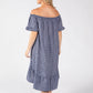 Off the Shoulder Gingham Dress