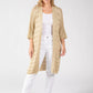 Lurex Knit Longline Cardigan