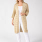 Lurex Knit Longline Cardigan