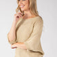 Floral Detail Lurex Knit Jumper