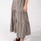 Gingham Tiered Midi Skirt