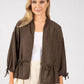 Adjustable Waist Bomber Jacket