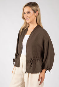 Adjustable Waist Bomber Jacket