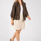 Adjustable Waist Bomber Jacket