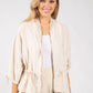Adjustable Waist Bomber Jacket