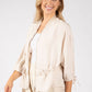 Adjustable Waist Bomber Jacket