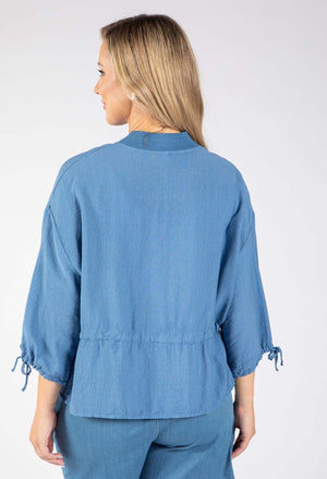 Adjustable Waist Bomber Jacket