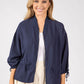 Adjustable Waist Bomber Jacket