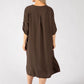 Linen Look Relaxed Dress