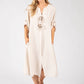 Linen Look Relaxed Dress