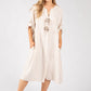 Linen Look Relaxed Dress