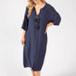 Linen Look Relaxed Dress