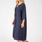 Linen Look Relaxed Dress