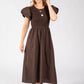 Puff Sleeve Summer Dress