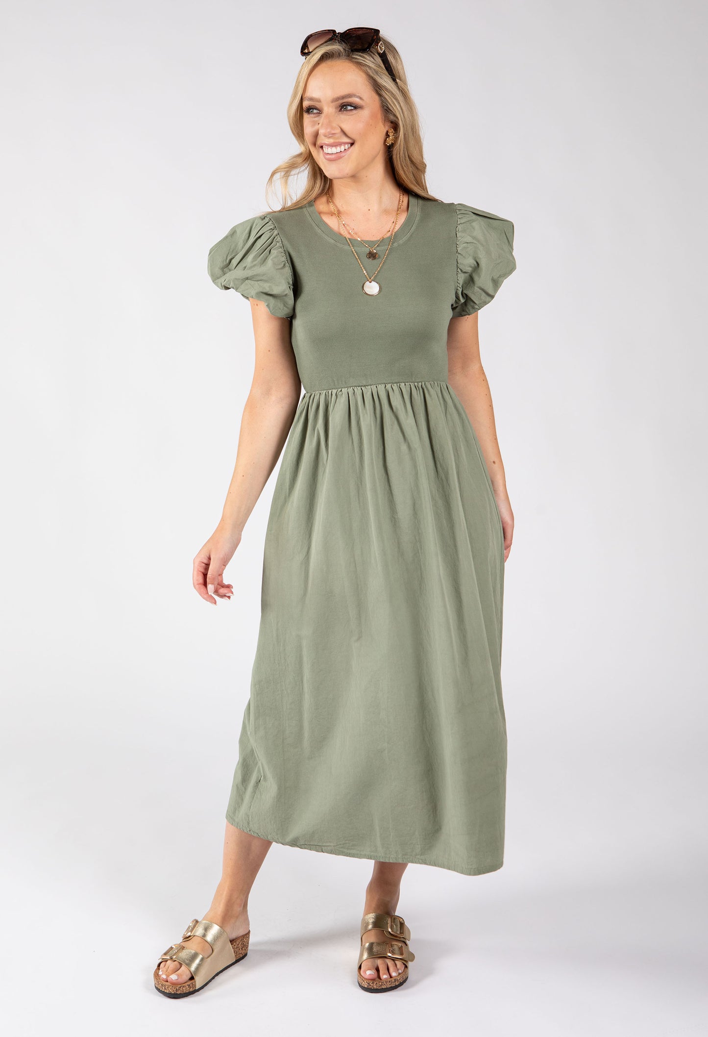 Puff Sleeve Summer Dress