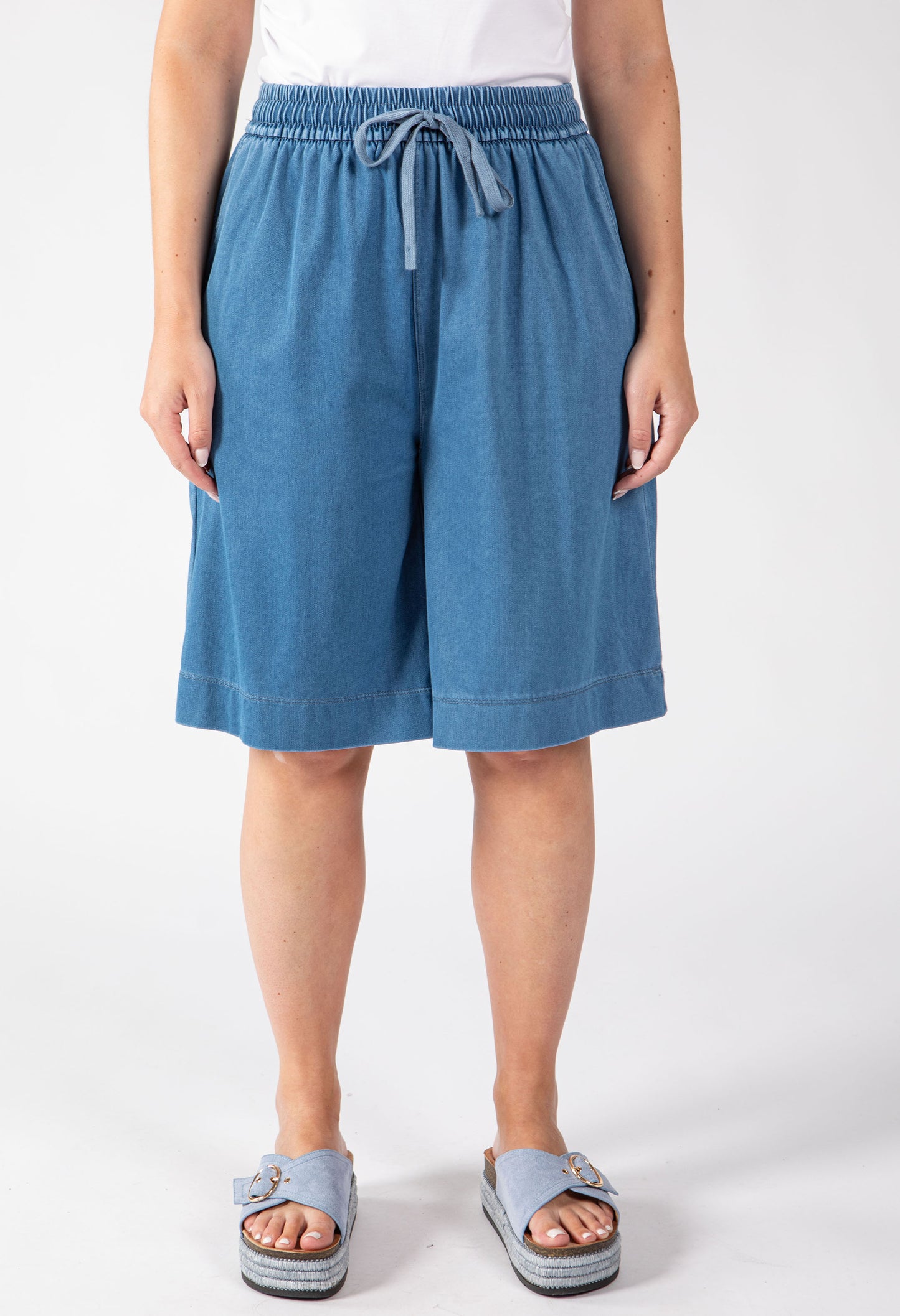 Denim Look Shorts