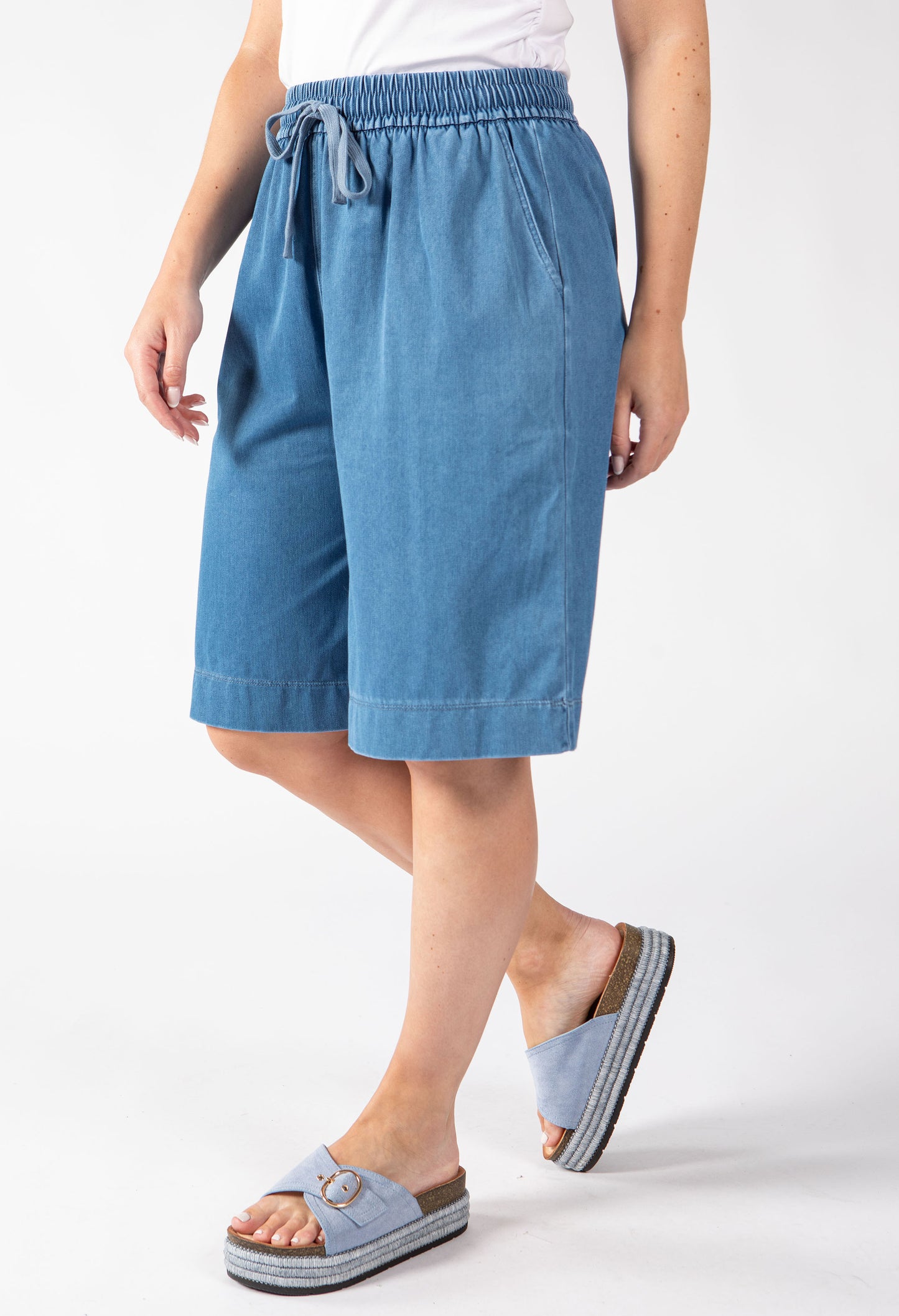 Denim Look Shorts