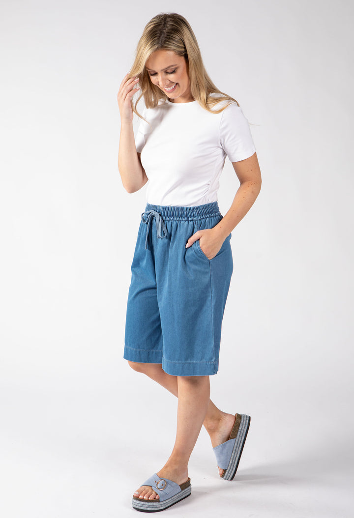 Denim Look Shorts