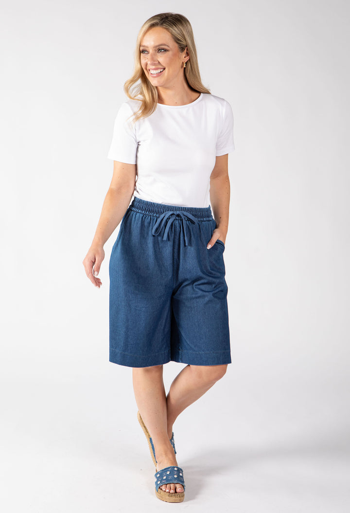 Denim Look Shorts