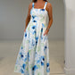 Heather Floral Pleated Midi Dress