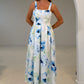Heather Floral Pleated Midi Dress
