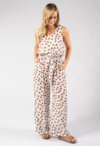 Wide Leg Polka Dot Trousers