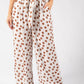 Wide Leg Polka Dot Trousers