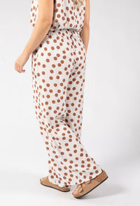 Wide Leg Polka Dot Trousers